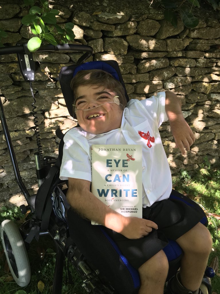 A 12-year-old boy who can’t speak wrote a book with his eyes A 12-year-old boy who can’t speak wrote a book with his eyes